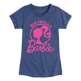 thumbnail image 1 of Barbie - Birthday - Toddler And Youth Girls Short Sleeve Graphic T-Shirt, 1 of 5