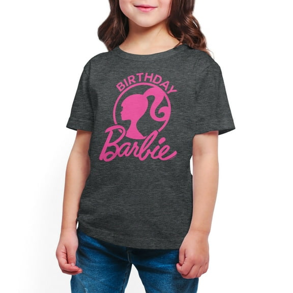 Barbie - Birthday - Toddler And Youth Girls Short Sleeve Graphic T-Shirt