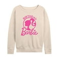 thumbnail image 1 of Barbie - Birthday - Women's Lightweight French Terry Long Sleeve Shirt, 1 of 5