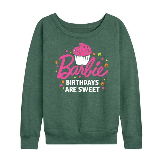 Barbie - Birthdays Are Sweet - Women's Lightweight French Terry Long Sleeve Shirt