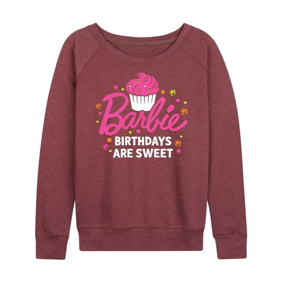 Barbie - Birthdays Are Sweet - Women's Lightweight French Terry Long Sleeve Shirt