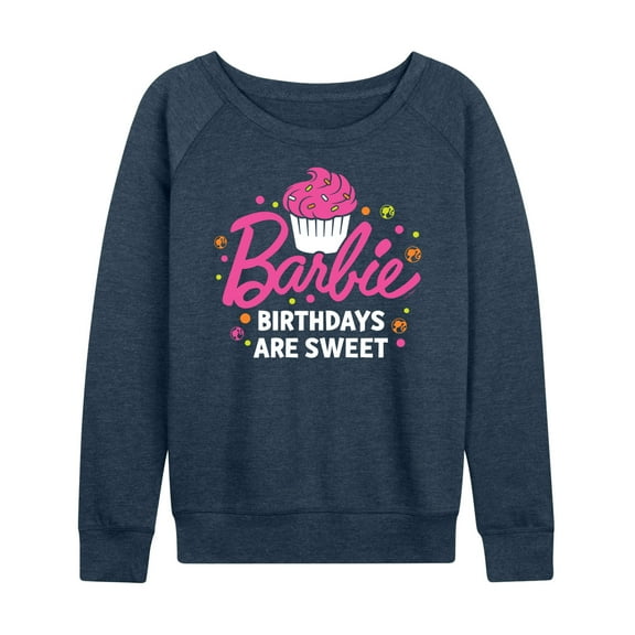 Barbie - Birthdays Are Sweet - Women's Lightweight French Terry Long Sleeve Shirt