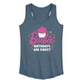 thumbnail image 1 of Barbie - Birthdays Are Sweet - Women's Racerback Tank Top, 1 of 5