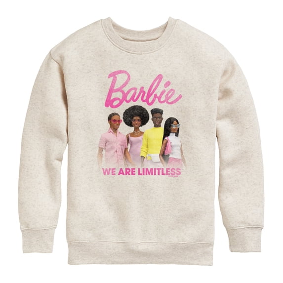 Barbie - Black History Tonal Washed - Youth Boys Crew Fleece Sweatshirt