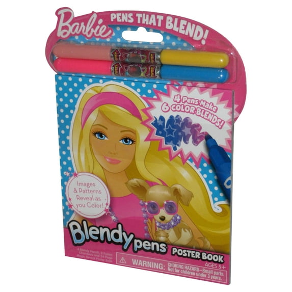 Barbie Blendy Pens (2010) Giddy Up Kids Children Poster Book