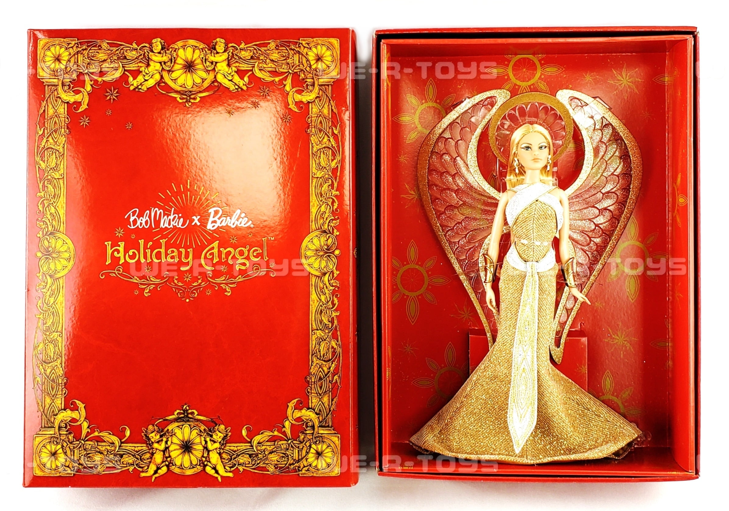 Mattel Barbie Bob Mackie 2022 Holiday Angel Doll #HCC00 NEW