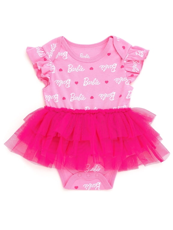 Bodysuit Tutu Dress Logo Newborn to Infant