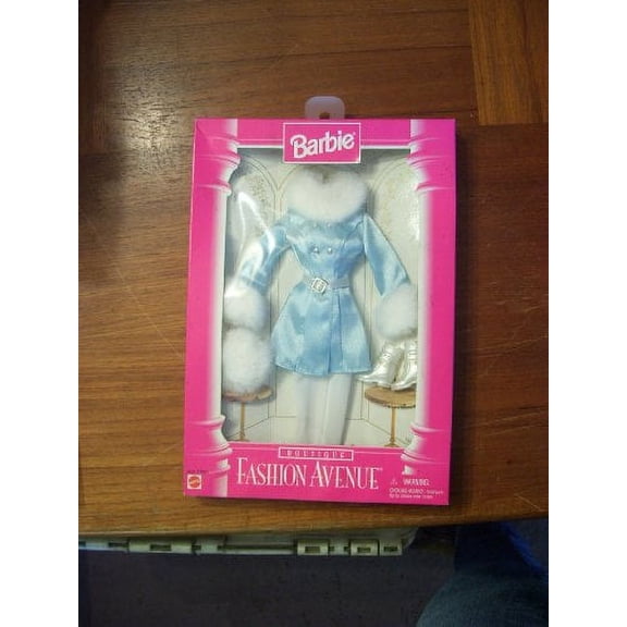 Barbie Boutique Fashion Avenue Blue Winter Outfit with Fur Lining Mattel 14980