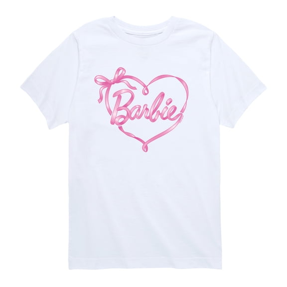 Barbie - Bow Ribbon Heart - Youth Boys Short Sleeve Graphic T-Shirt
