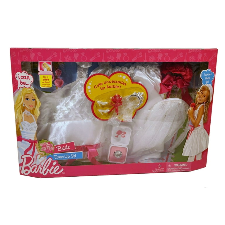 Barbie Bride Dress Up Wedding Set Contains Top, Skirt, Veil
