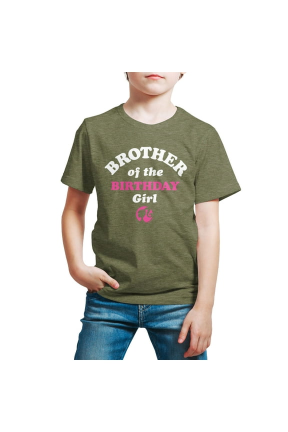 - Brother of The Birthday Girl - Toddler and Youth Short Sleeve Graphic T-Shirt