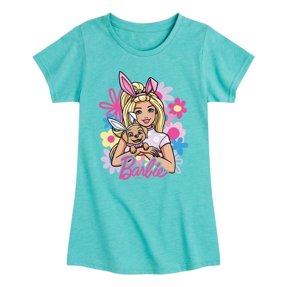 Barbie - Bunny Ears - Youth Girls Fitted Short Sleeve T-Shirt