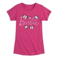 thumbnail image 1 of Barbie - Butterflies Flutter - Toddler And Youth Girls Raglan Graphic T-Shirt, 1 of 4