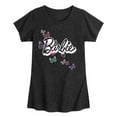 thumbnail image 1 of Barbie - Butterfly Logo - Toddler And Youth Girls Raglan Graphic T-Shirt, 1 of 4