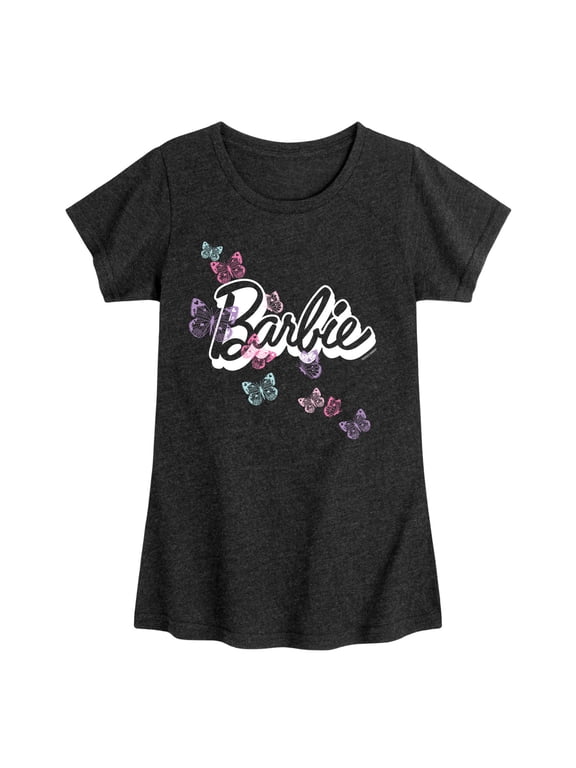 - Butterfly Logo - Toddler And Youth Girls Raglan Graphic T-Shirt