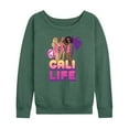 thumbnail image 1 of Barbie - Cali Life - Women's Lightweight French Terry Long Sleeve Shirt, 1 of 4