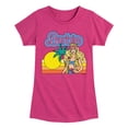 thumbnail image 1 of Barbie - Cali Sunset Barbie Fitted Short Sleeve Graphic T-Shirt, 1 of 5