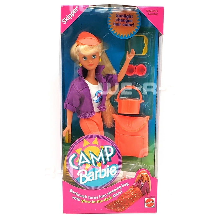 Barbie Camp Skipper Doll Mattel 1993 No. 11076 NRFB - Walmart.com