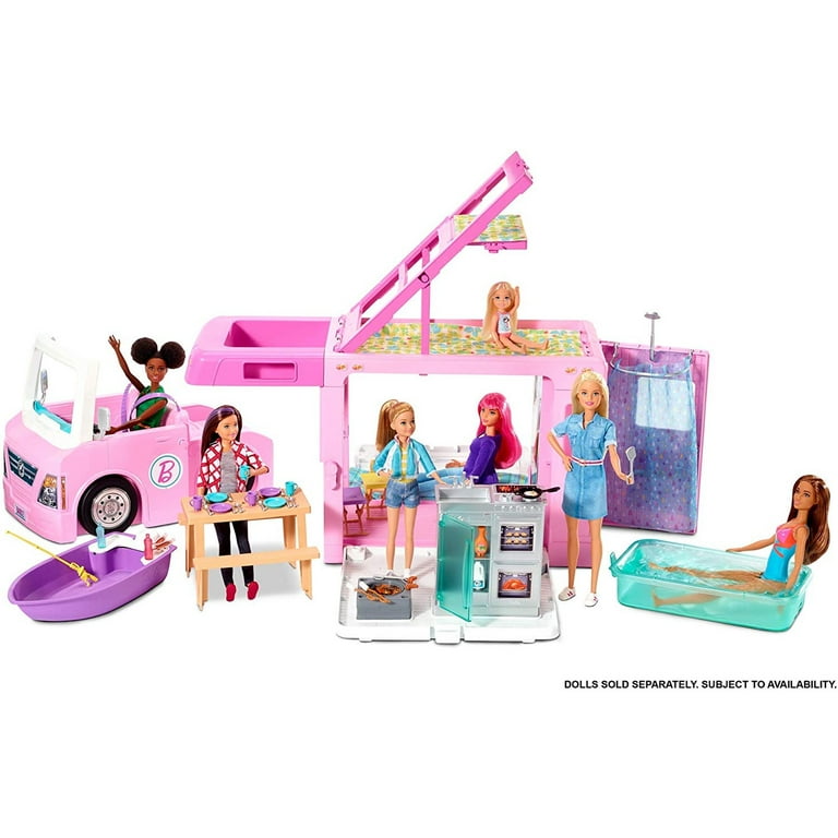 Barbie Dreamcamper In Barbie Camper Van Barbie 3-in-1