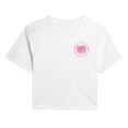 thumbnail image 1 of Barbie - Campus Club - Juniors Cropped Cotton Blend T-Shirt, 1 of 5