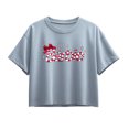 thumbnail image 1 of Barbie - Candy Cane Short Sleeve Boxy Graphic T-Shirt, 1 of 4