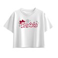 thumbnail image 1 of Barbie - Candy Cane Short Sleeve Boxy Graphic T-Shirt, 1 of 4