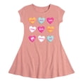 thumbnail image 1 of Barbie - Candy Hearts - Toddler And Youth Girls Fit And Flare Dress, 1 of 1