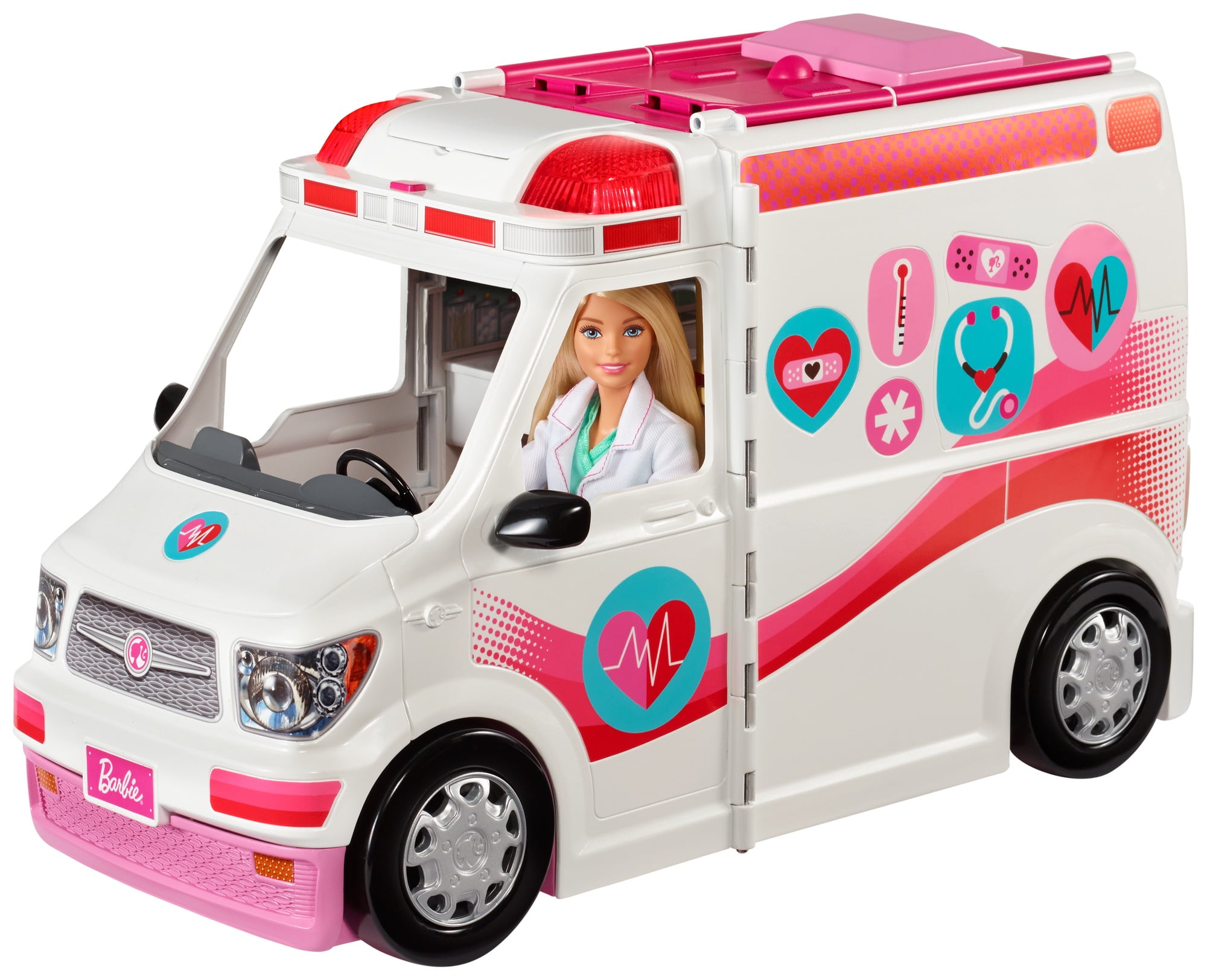 Barbie Care Clinic 2-in-1 Fun Hospital Playset with Dolls Toys for Ages ...