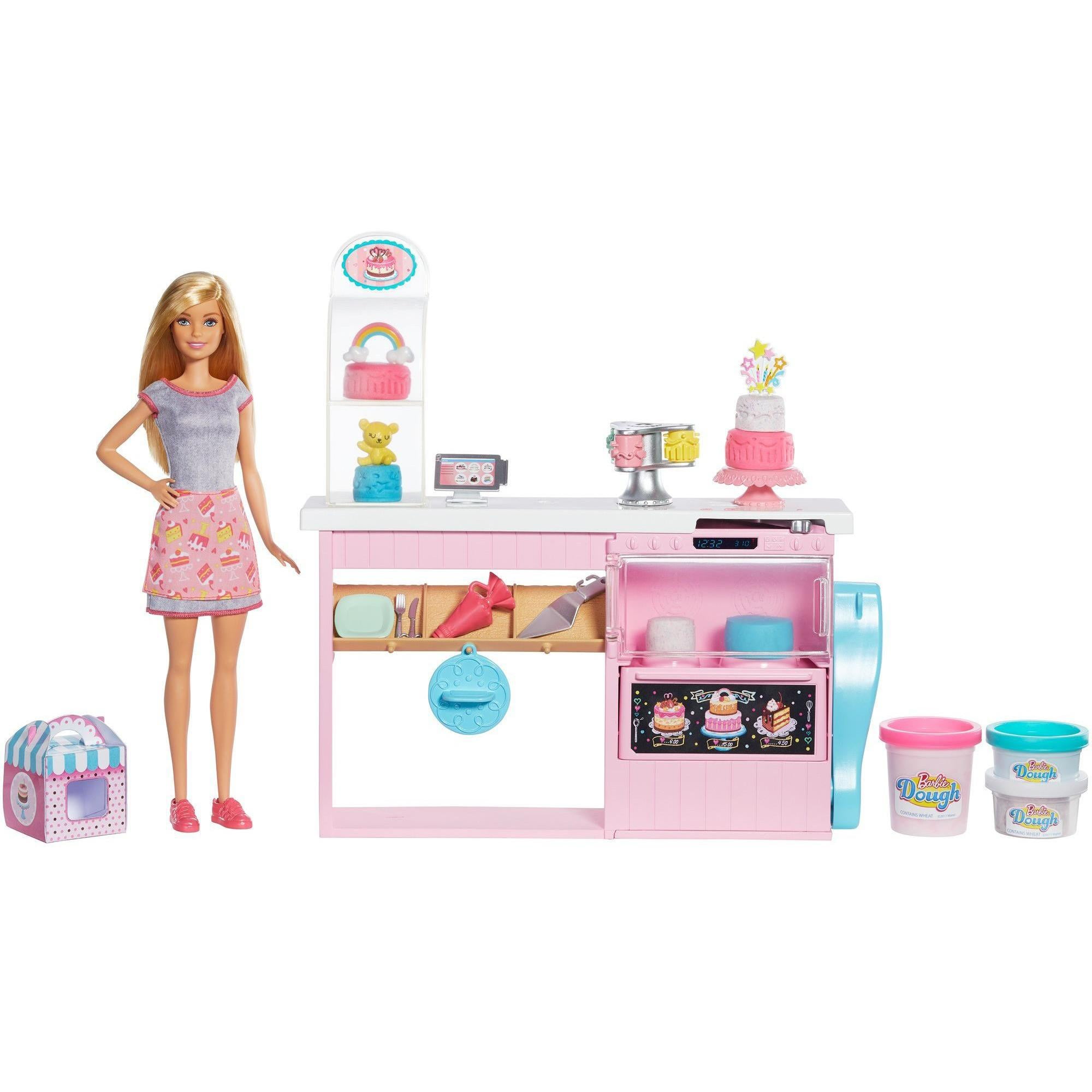 Mattel DMC35 Barbie Careers Bakery Shop Owner Playset with Blonde Doll