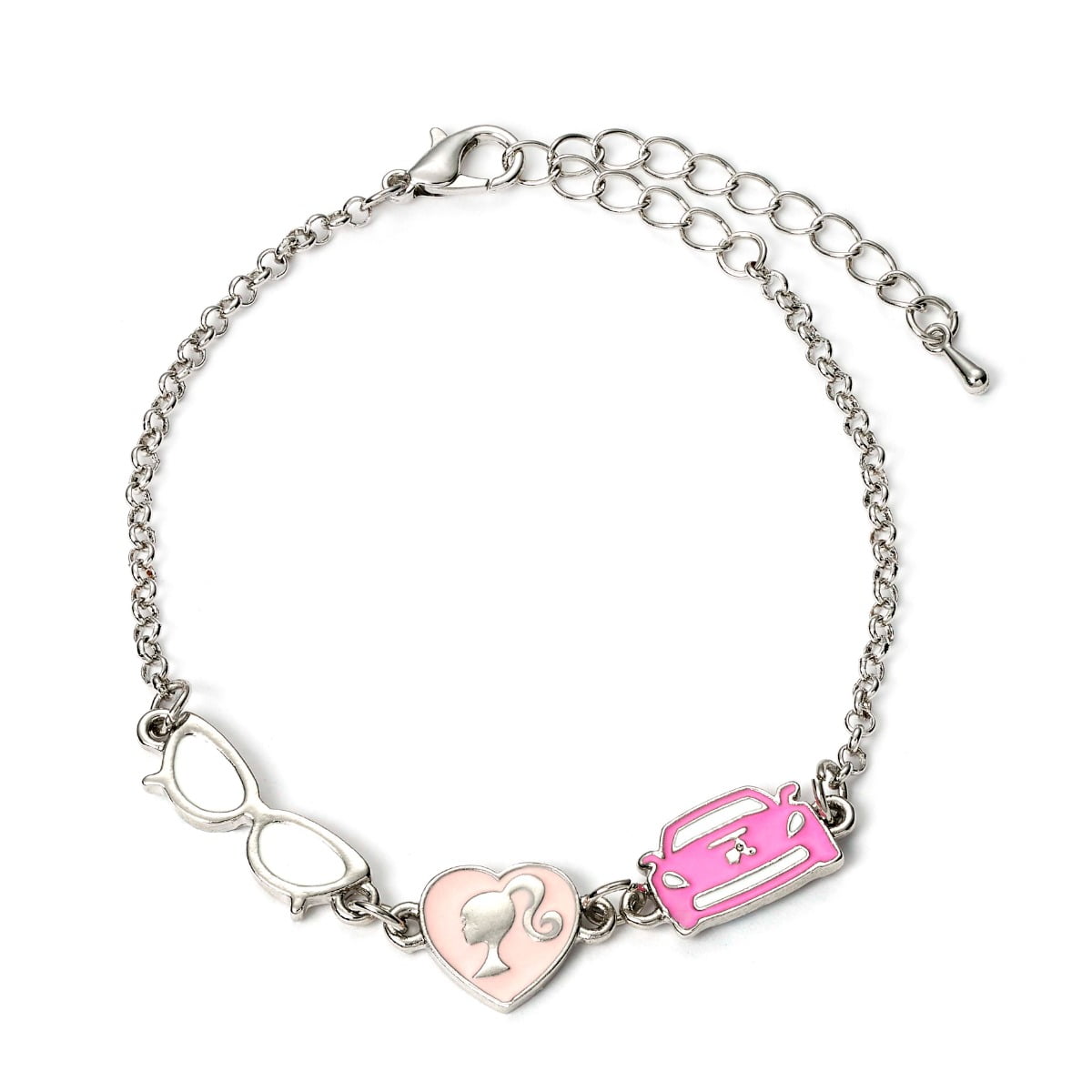 CARAT SHOP UK Barbie Charm Bracelet with three classic Charms