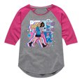 thumbnail image 1 of Barbie - Chasing Dreams - Toddler & Youth Girls Raglan Graphic T-Shirt, 1 of 5