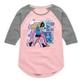thumbnail image 1 of Barbie - Chasing Dreams - Toddler & Youth Girls Raglan Graphic T-Shirt, 1 of 5
