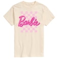 thumbnail image 1 of Barbie - Checkered Logo - Men's Short Sleeve Graphic T-Shirt, 1 of 5