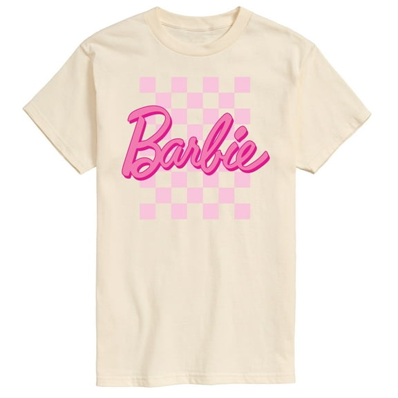 Barbie - Checkered Logo - Men's Short Sleeve Graphic T-Shirt
