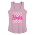 thumbnail image 1 of Barbie - Checkered Logo - Women's Racerback Tank Top, 1 of 5