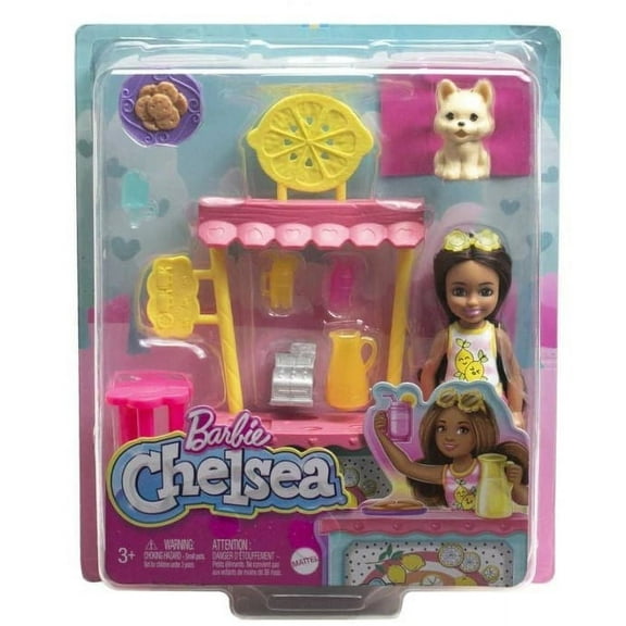Barbie Chelsea Age over 3 Lemonade Stand and Doll, Yellow