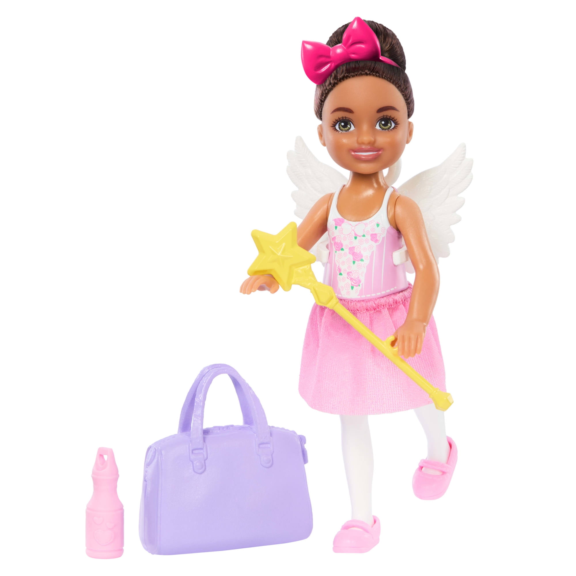 Barbie Chelsea Ballerina Doll \u0026 Accessories Set, Career-Themed Brunette Small Doll