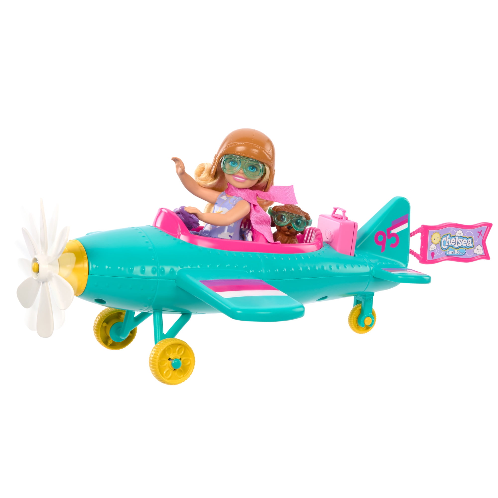 Barbie Chelsea Can Plane Doll Playset, 2-Seater Aircraft