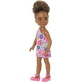 thumbnail image 1 of Barbie Chelsea Doll, Small Doll with Black Hair in Pigtails & Brown Eyes in Removable Plaid Dress, 1 of 7
