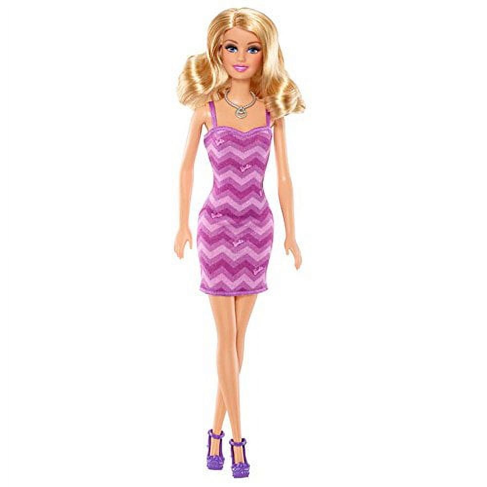 即発!DVF BARBIE DRESS Barbie Chevron Blitz Pink and Purple Dress Doll - Walmart.com