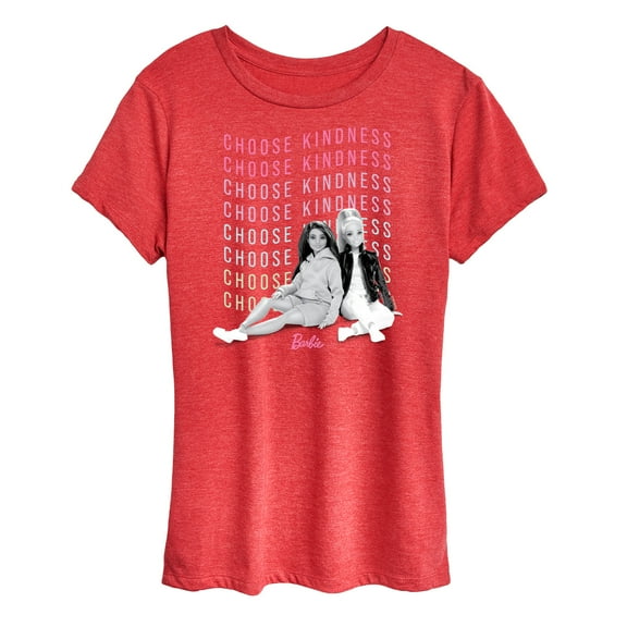 Barbie - Choose Kindness - Relaxed Barbie & Friend - Women's Short Sleeve Graphic T-Shirt