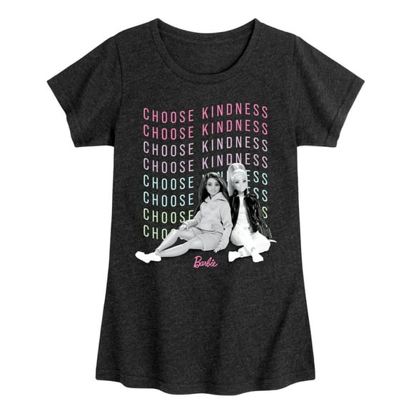 Barbie - Choose Kindness - Toddler And Youth Girls Raglan Graphic T-Shirt