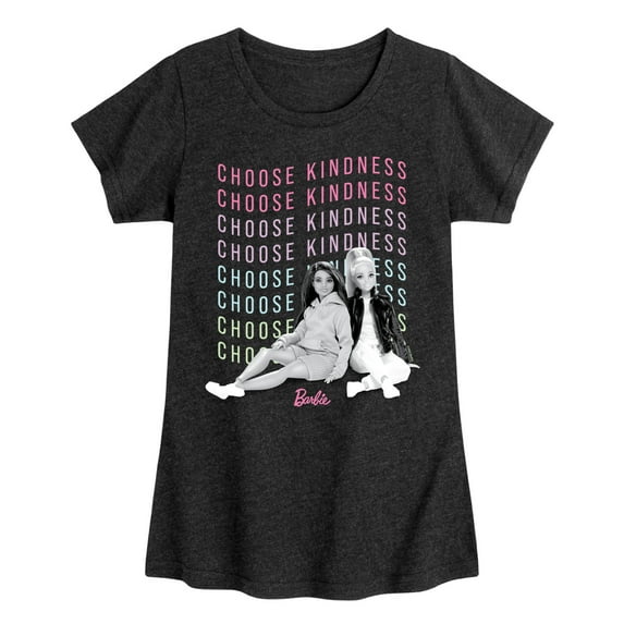 Barbie - Choose Kindness - Toddler And Youth Girls Raglan Graphic T-Shirt