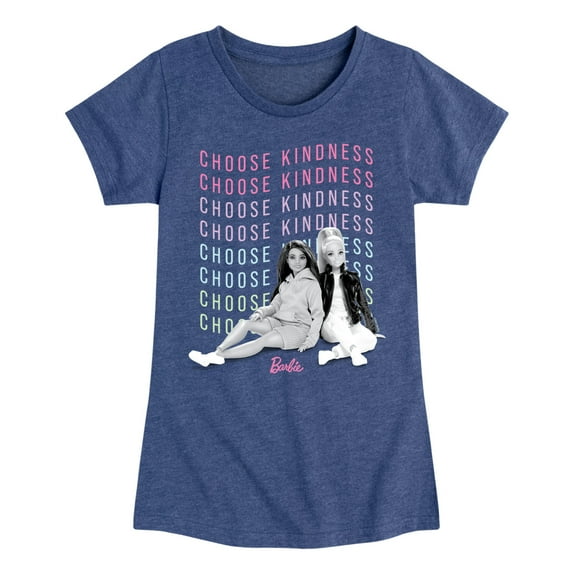 Barbie - Choose Kindness - Toddler And Youth Girls Raglan Graphic T-Shirt