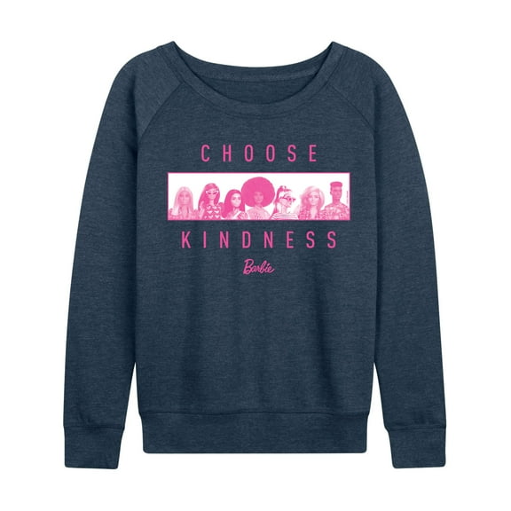Barbie - Choose Kindness - Women's Lightweight French Terry Long Sleeve Shirt