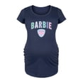 thumbnail image 1 of Barbie - Christmas Pattern - Women's Maternity Scoop Neck Graphic T-Shirt, 1 of 4