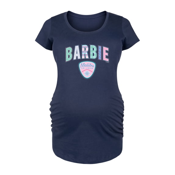 Barbie - Christmas Pattern - Women's Maternity Scoop Neck Graphic T-Shirt