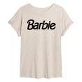 thumbnail image 1 of Barbie - Classic Black Logo - Juniors Oversized Graphic T-Shirt, 1 of 4