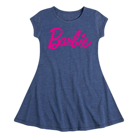 Barbie - Classic Logo - Toddler And Youth Girls Fit And Flare Dress