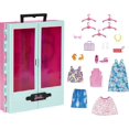 Barbie Closet Playset with 3 Outfits, Styling Accessories & Hangers